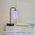 Cozy NUOBESTY Small Cloth Lampshade Light Cover for Table Floor Lamps Iron Frame with Purple Fabric Soft Decor