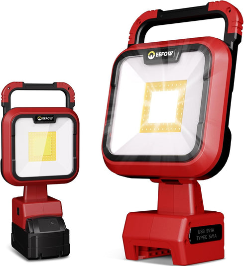 EEFOW Work Light for Milwaukee m18: 9500LM Cordless Led Lights for 18v