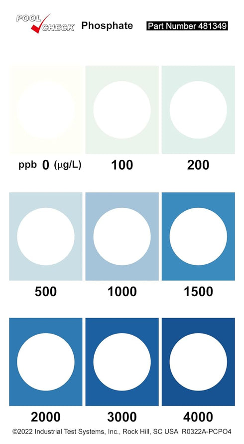 Industrial Test Systems 481349 Pool Check Phosphate Test