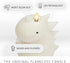 5.7" 6.7", 18 Luminara Flameless Dinosaur Figural Color Changing LED Candle, x Real Wax Moving Flame Battery Operated