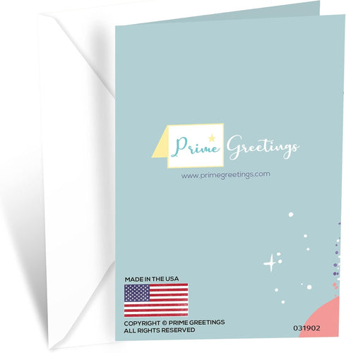 Prime Greetings Birthday Card For Granddaughter, Eco-Friendly, Thick Card Stock with Premium Envelope 5in x 7.75in