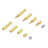 M2.5 Male Female Hex Brass Spacer Standoff Screw Nut Assortment Kit, 180Pcs