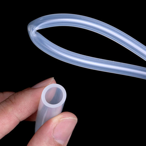 ABIGABETH 1/4" 3/8" 50 Food Grade Silicon Tubing Hose - ID x OD Feet High Temp Pure Silicone Hose, Flexible Silicone