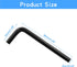 6mm Hex Key Wrench, Allen key Wrench, 10Pcs L Shaped Wrench, Hex Key Hexagon Head Replacement, Small Hex Wrench for Repairing Bike, Furniture(Black) by Piutouyar