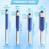 4Pcs 1/4 Inch Set, 1/4", 5/16", 3/8", 1/2" HONUTIGE Top Bearing Flush Trim Router Bits, Shank, Professional Straight