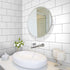 White Vinyl Wall Tile Transfers Brick Sticker for Home Decor, 27Pcs, 8x4Inch/20x10CM, Peel&Stick Self-Adhesive