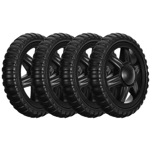 VALICLUD 4pcs Replacement Shopping Cart Wheels Rolling Cart Wheel for Grocery Trolley