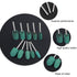 Rubber Polishing Burrs Bits, Bullet Cylinder Shape Mounted Point Polishing Bits for Electric Drill, Rotary Tool