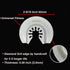 6Pcs Diamond Oscillating Tool Blades, Multi Tool Mortar Cutting Saw Blades for Grout Removal and Soft Tile Cutting