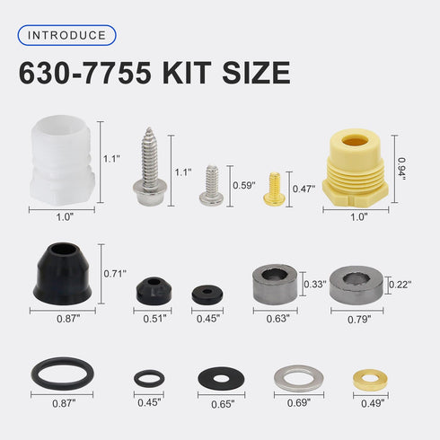 630-7755 Wall Hydrant Repair Kit for Prier Faucet 300, 400, 500 Series Parts