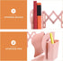 Veemoon Expandable Silicone Bookend and Desk Organizer, Small Pink Vertical Document Storage Stand, Multi-use Practical