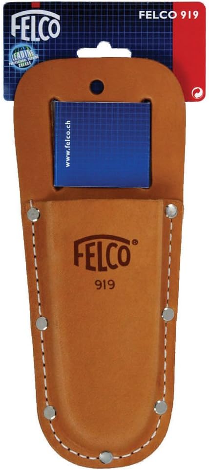 Felco Leather Holster (F 919) - Belt Mountable Tool Pouch for Pruning Shears