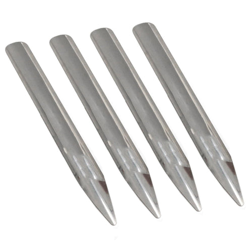 Lab Spoon Spatula Scoop, 15cm/5.9 inch Stainless Steel Spatula with Rounded and Pointed Ends, 4PCS