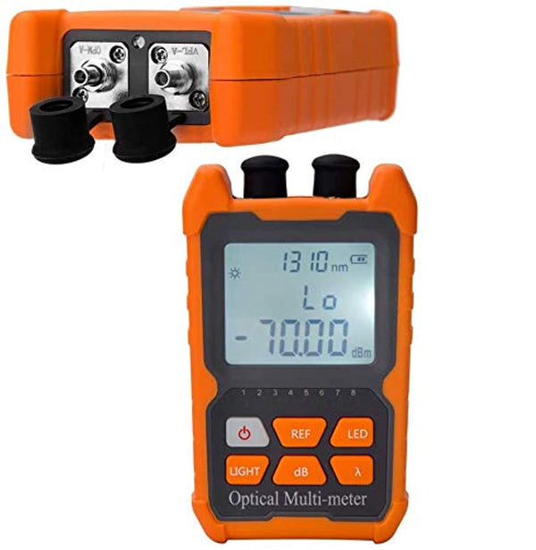 Fiber Optic Cable Tester - Portable Optical Fiber Power Meter with Universal Interface and Built-in Fault Locator