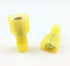 yueton 100pcs 12/10-Gauge Yellow Economy Nylon Male Fully-Insulated Quick Disconnects Wiring Spade Wire Crimp Terminal