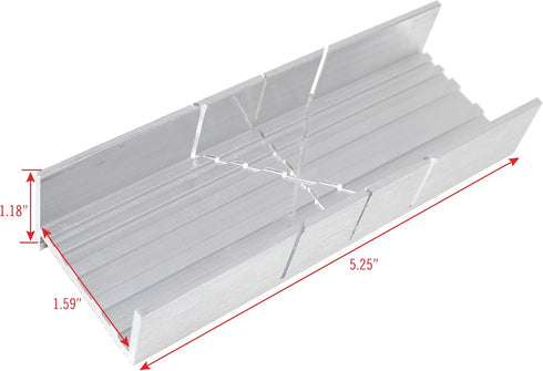 Excel Blades Metal Mitre Box Set with Handle, 6-Inch Aluminum and Steel Tool