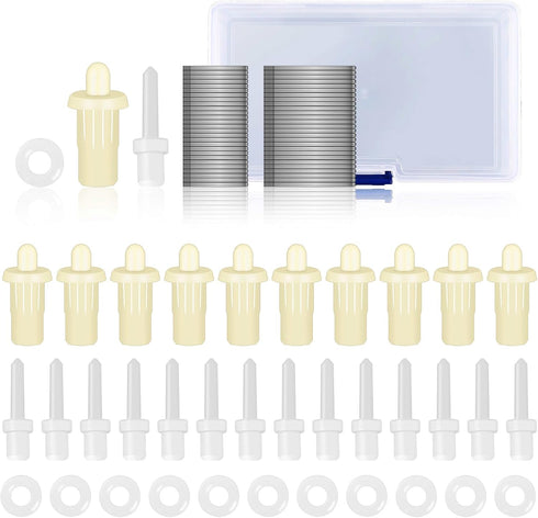 Swpeet 125Pcs Repair Plantation Shutters Tool Kit with Shutter Repair Spring Pins, Repair