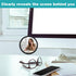 CIATBYYJ 2Pcs 2.24inch Office Cubicle Mirrors, Adjustable Monitor Mirror to See Behind You for Work Accessories, Small