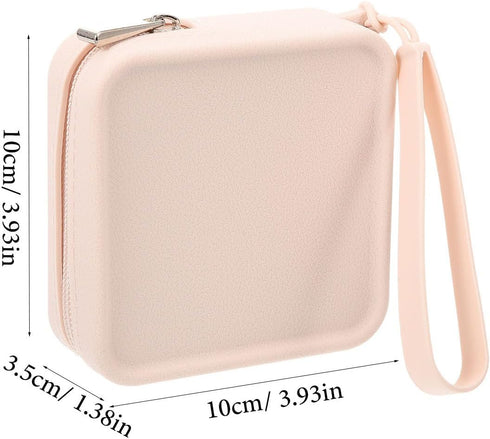 Healeved Silicone Sanitary Napkin Storage Bag Portable Travel Pouch Skin-Texture Menstrual Case Compact Period Pad