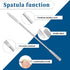 2PCS Mini Double-Ended Spatula, Stainless Steel Lab Spatula with Micro Square/Round Ends, 6.2"