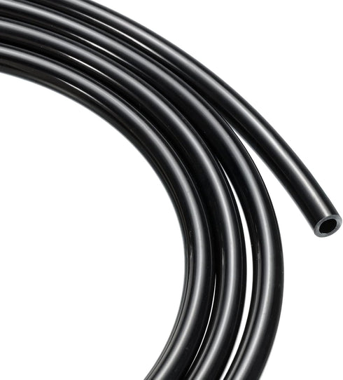Pneumatic Tubing, Polyurethane Air Compressor Hose Pipe, 8mm OD 5mm ID, 16.4Ft, Black