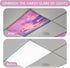 CASYUNE 4pcs 4 2 (Sunset Fluorescent Light Covers - Light Covers for Ceiling Lights Classroom Magnetic Light Filters