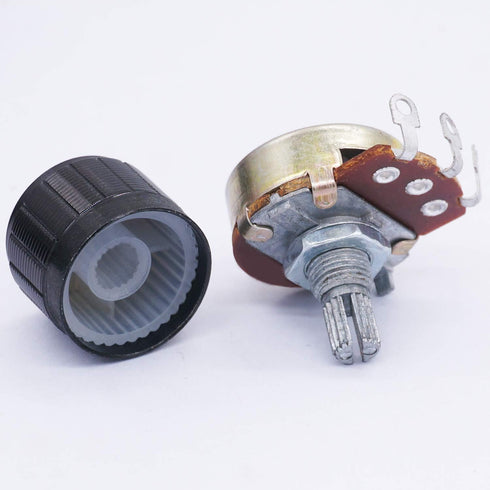 TWTADE 3pcs 50K ohm Potentiometer, Single Turn Rotary Linear Variable Potentiometer with 3pcs Knobs