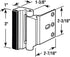 11126 3 Pack) Prime-Line U Door Reinforcement Lock Add Extra, High Security to your Home and Prevent Unauthorized Entry