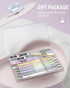 Nicpro 6PCS Pastel Mechanical Pencil Set, 0.5mm with Comfort Grip, 12 Tubes HB Lead Refill, 3 Erasers