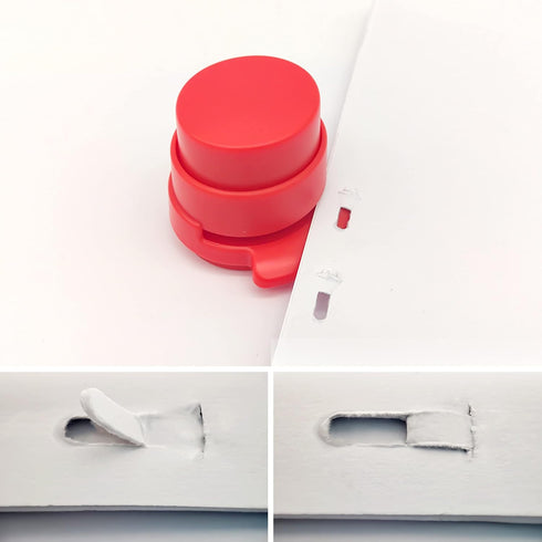 Mini Portable Staple-Free Stapler, 4 Pack, 2-5 Sheet Capacity, Needleless Staplers for Home, School, Office