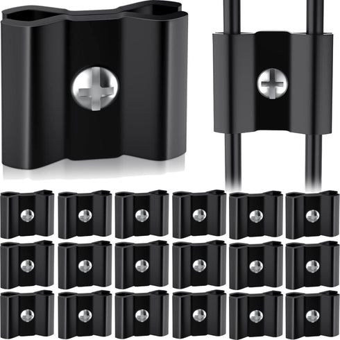 18 Pcs Black Wire Gridwall Joining Clips, Grid Panel Connector Joiner, Wall Grid Clamps for Grid Panels