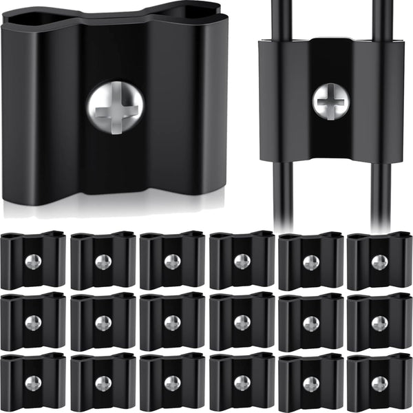 36 Pcs Gridwall Joining Clips, Black Wire Grid Panel Connector for Wall Grid Panels