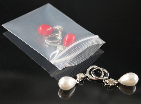 Small Mini Plastic Bags for Jewelry, Pill, Snack, Coin, Earring, Small Business, 150PCS Thick Transparent 2"×2.4"