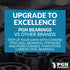 PGN (50 Pack) 608-2RS Bearing - Lubricated Chrome Steel Sealed Ball Bearing 8x22x7mm