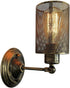 LWOMAN Industrial Wall Lamp Iron Metal Mesh Wall Mounted Lights Postmodern Wall Sconce Fixture for Hallway Porch Aisle