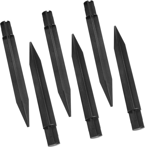 6 8.18 Inch 0.83 Inches) Litoexpe Pcs Reinforced Ground Spikes, ABS Plastic Solar Lights Stakes Replacement Stakes