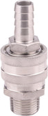 DERNORD 1/2 Inch Stainless Steel Quick Disconnect Set, Beer Brewing Connector Kit