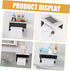 Alipis Stainless Steel Marble Toilet Paper Holder with Shelf Elegant Bathroom Napkin Organizer Wall Mount Design