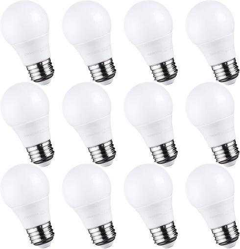 TORCHSTAR 12-Pack 5.5W A15 LED Light Bulbs, 40 Watt Equivalent, 5000K Daylight, E26 Medium Base