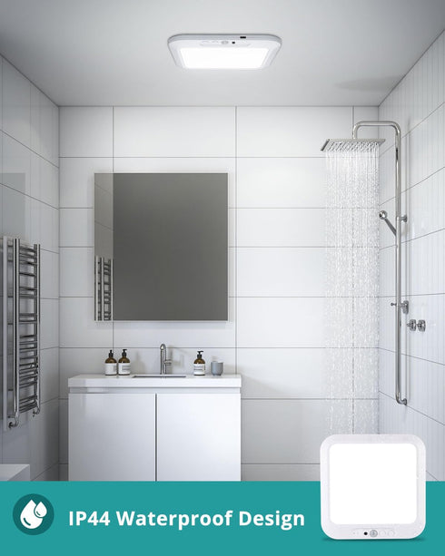 3000K 4500K 6500K Dimmable Closet, wowatt Rechargeable Battery Operated Ceiling Light, Motion Sensor Light Indoor