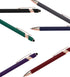 Rose Gold Rubberized Soft Touch Ballpoint Pen with Stylus Tip, Premium Metal Pen, Black Ink, Medium Point (Blue, 7 Pack)
