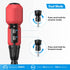 AMIR Cordless Screwdriver Set, Rechargeable Electric Tool Kit with USB Cable and LED Lights, Red