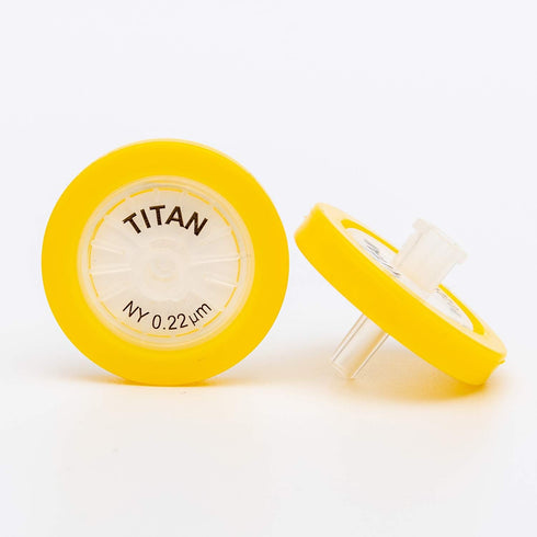 Syringe Filters Nylon 0.45µm, 25mm Diameter, Box of 100