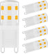 G9 LED Bulbs, 2W, 25W Halogen Equivalent, 250LM, 120V Mini T4 G9 Base, 3000K Warm White, 5 pcs