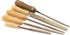 3pcs Wooden File Handle, 4.25 Inch 5mm Round Hole Ergonomic Handles with Metal Collar for Metal Files