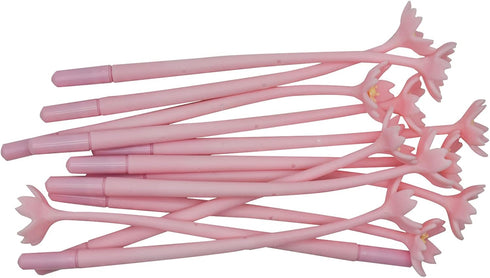 Maydahui 35 Pcs Cherry Blossom Gel Pen, Romantic Flower Pen, Black Ink for Girls Party School