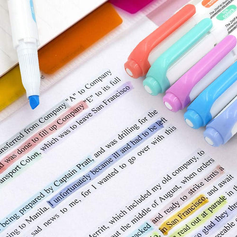 YOOUSOO 25 Pack Pastel Highlighters, Assorted Colours, Dual Tip Bible Highlighter, No Bleed Fluorescent Pens for School