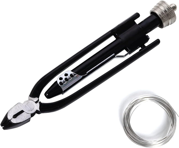 6 Inch Safety Wire Pliers, Heavy Duty Wire Twisting Tool with 25' Stainless Steel Wire for Aircraft Machinery Vehicles