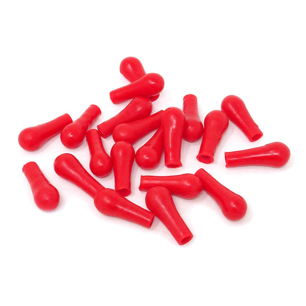 Honbay 20PCS Laboratory Tool Pipette Dropper Red Rubber Bulb Caps