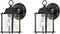 WISBEAM 2 Packs Outdoor Wall Lantern, Black Exterior Waterproof Wall Sconce for
